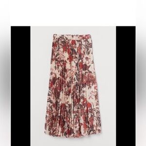 H&M Floral Midi Skirt